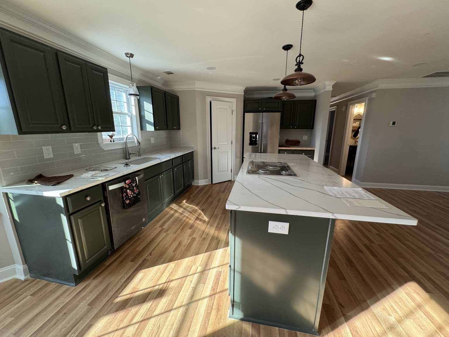 Completed kitchen renovation by Up Home Renovations